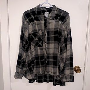 elegant grey & black flannel